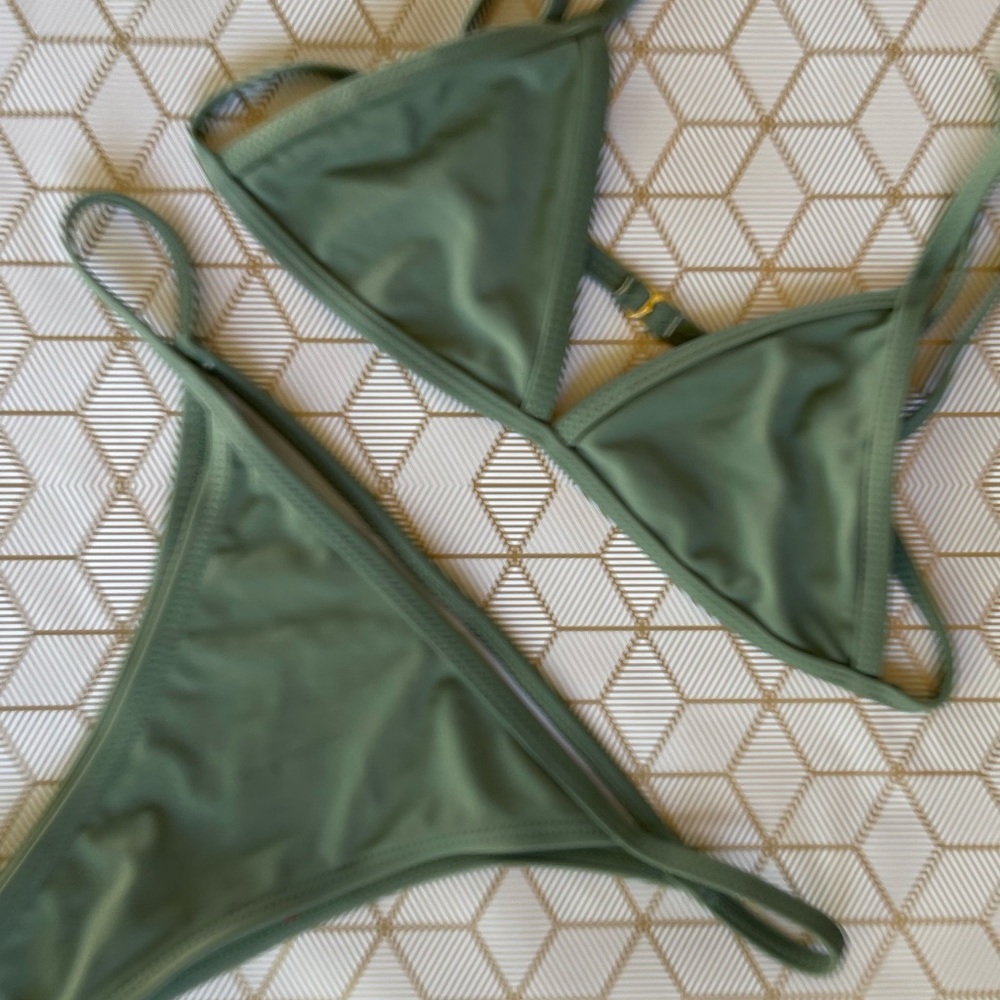 Army green bikini size XS - Picture 3 of 12